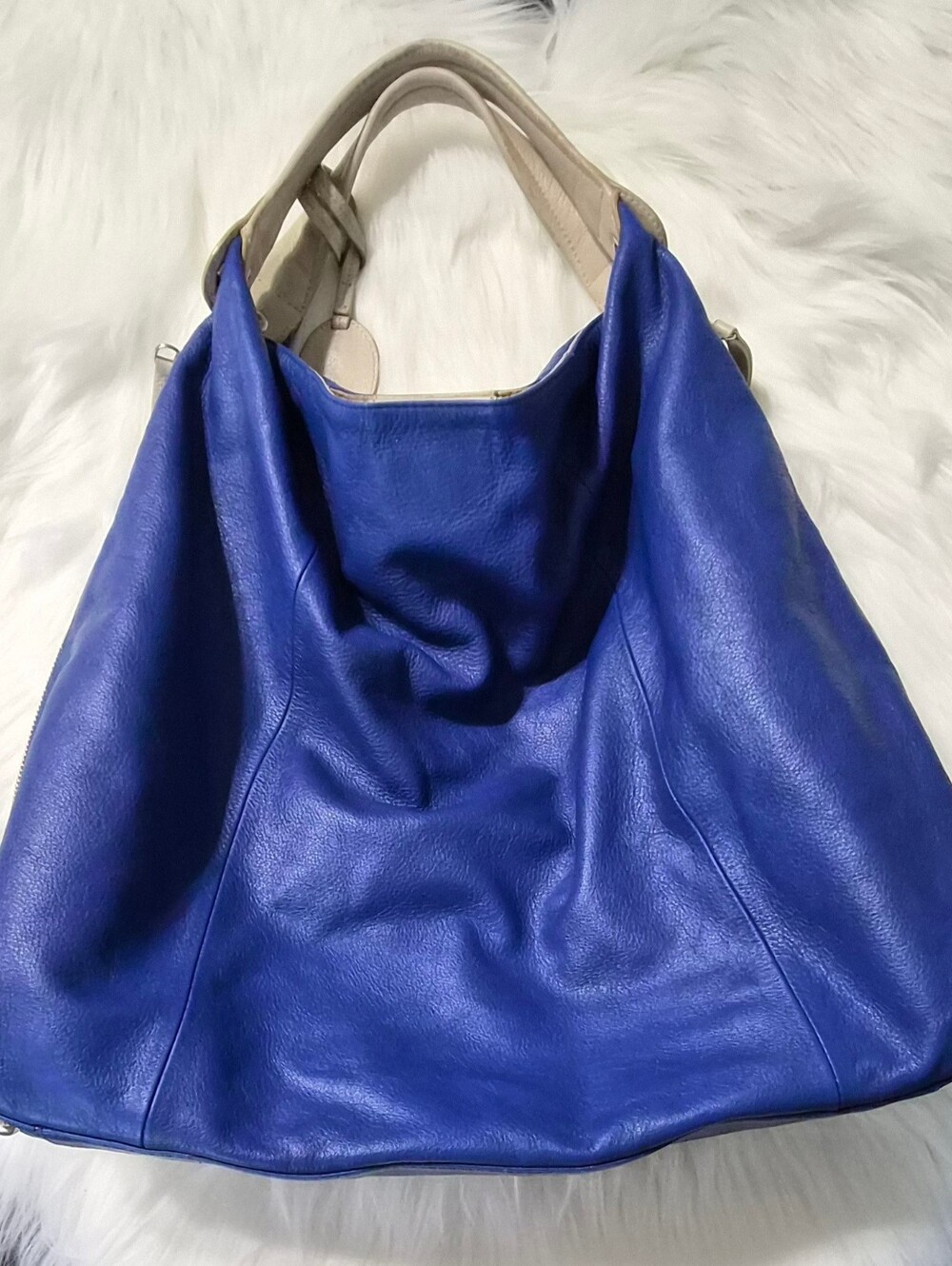 Blue Leather Hobo Shoulder Bag by Furla - Picture 8 of 8